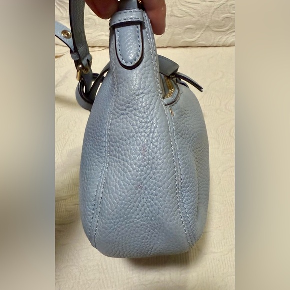Gently Used Michael Kors Blue Leather Crossbody - Picture 3 of 8